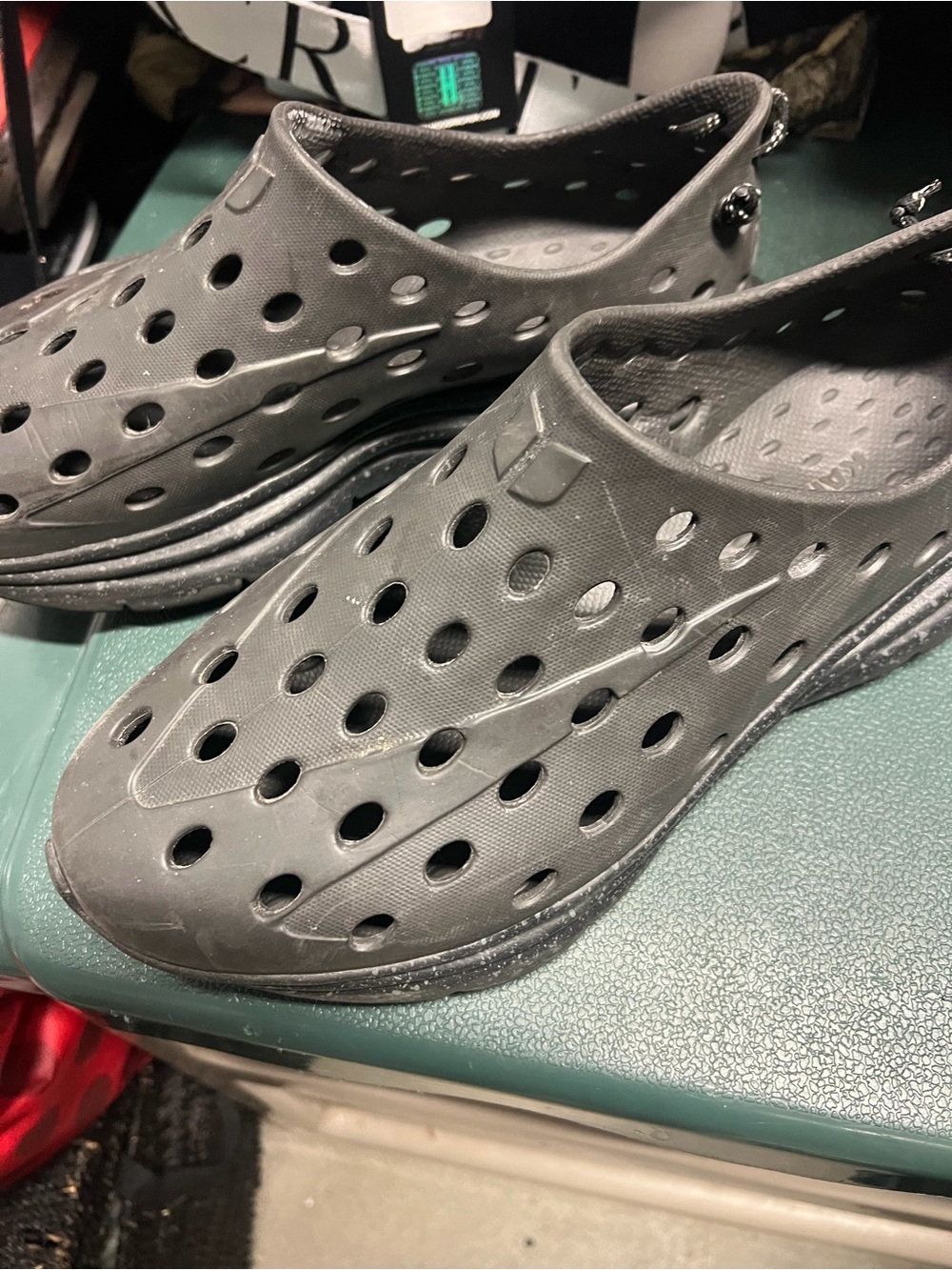 Perforated Slip-On Water Shoes - Black